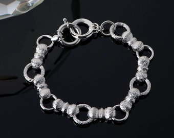 Seoul unique ribbon chain bracelet jewelry for women sterling silverKorean fashion jewelry