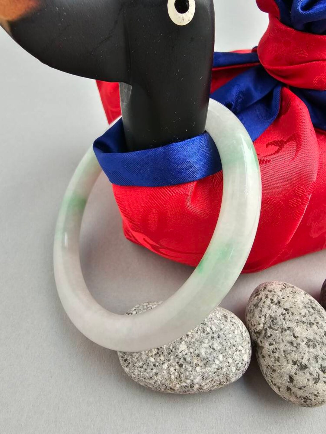 72 Mm Very Very Big Green Jade Bangle 12 Mm Green Jade Etsy