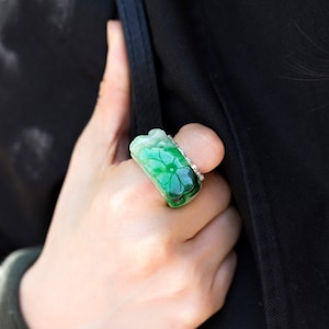 Seoul US 13.5 jade for women mens rings Jade ring, Jade thumb ring , big Green Jade Band Ring for men  mans band ring, jade ring for man