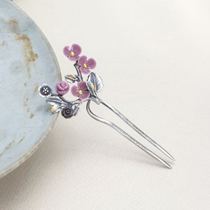 Seoul Korean hair pin , Traditional Korean Hair , Traditional  korean drama silver hair stick binyeo for wedding hanbok hair NASCHENKA 뒤꽂이