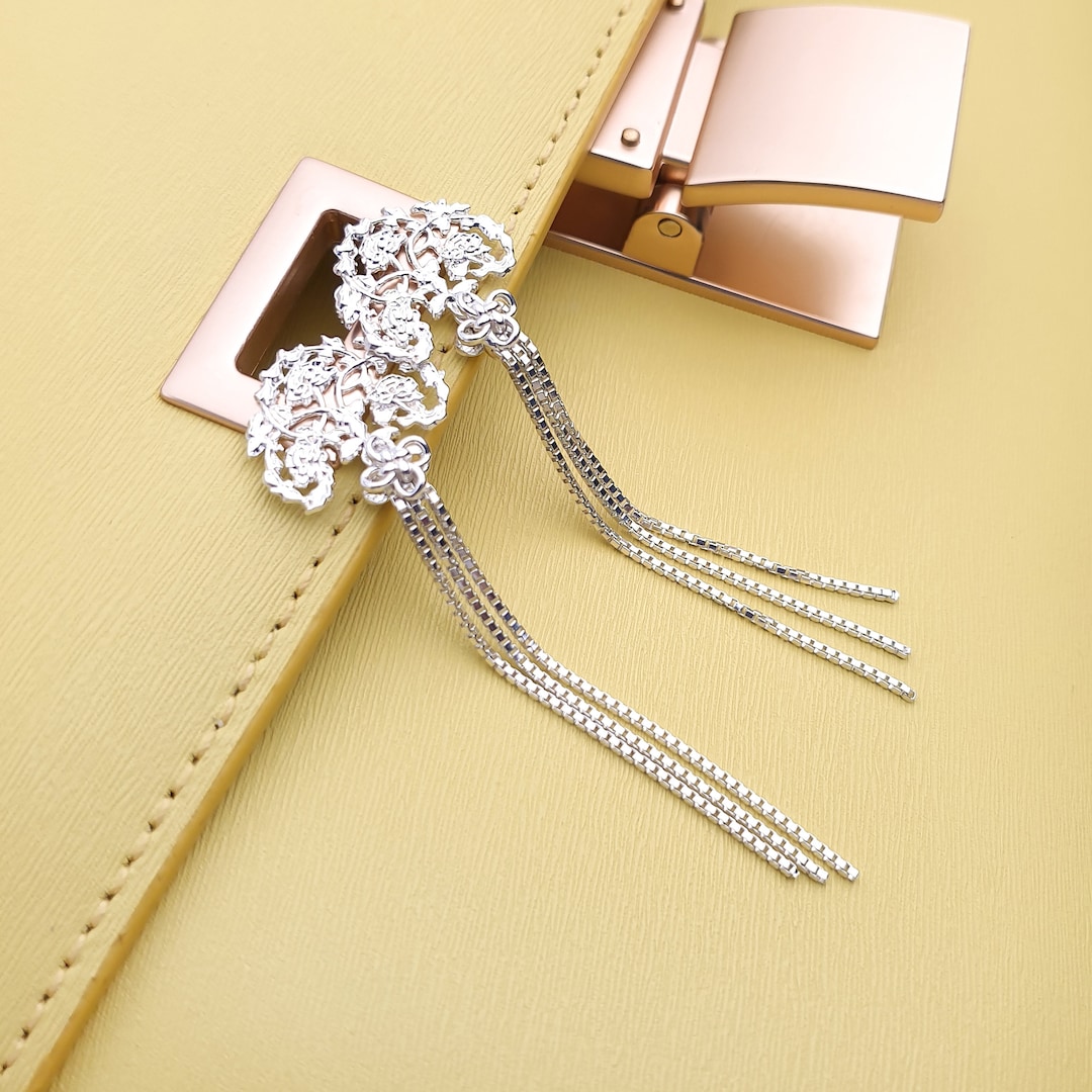 Seoul Korea Silver Jewelry Korea Tassle Handmade Earrings Korea Kingdom