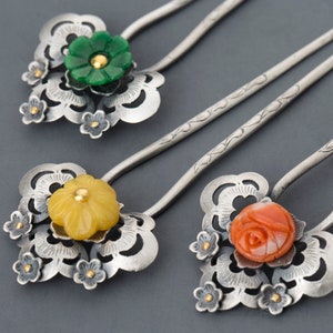 Joseon hairpin Korean hair clip , hair pin kdrama, hanbok hair accessories, Korean hair stick with binyeo for hanbok wedding or dolNASCHENKA