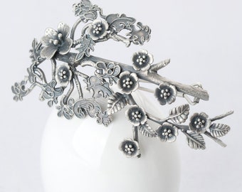 Seoul Korea Kdrama Kpop hairpin hair clip, hairpin hair grip silver with gemstone NASCHENKAKorean fashion jewelry