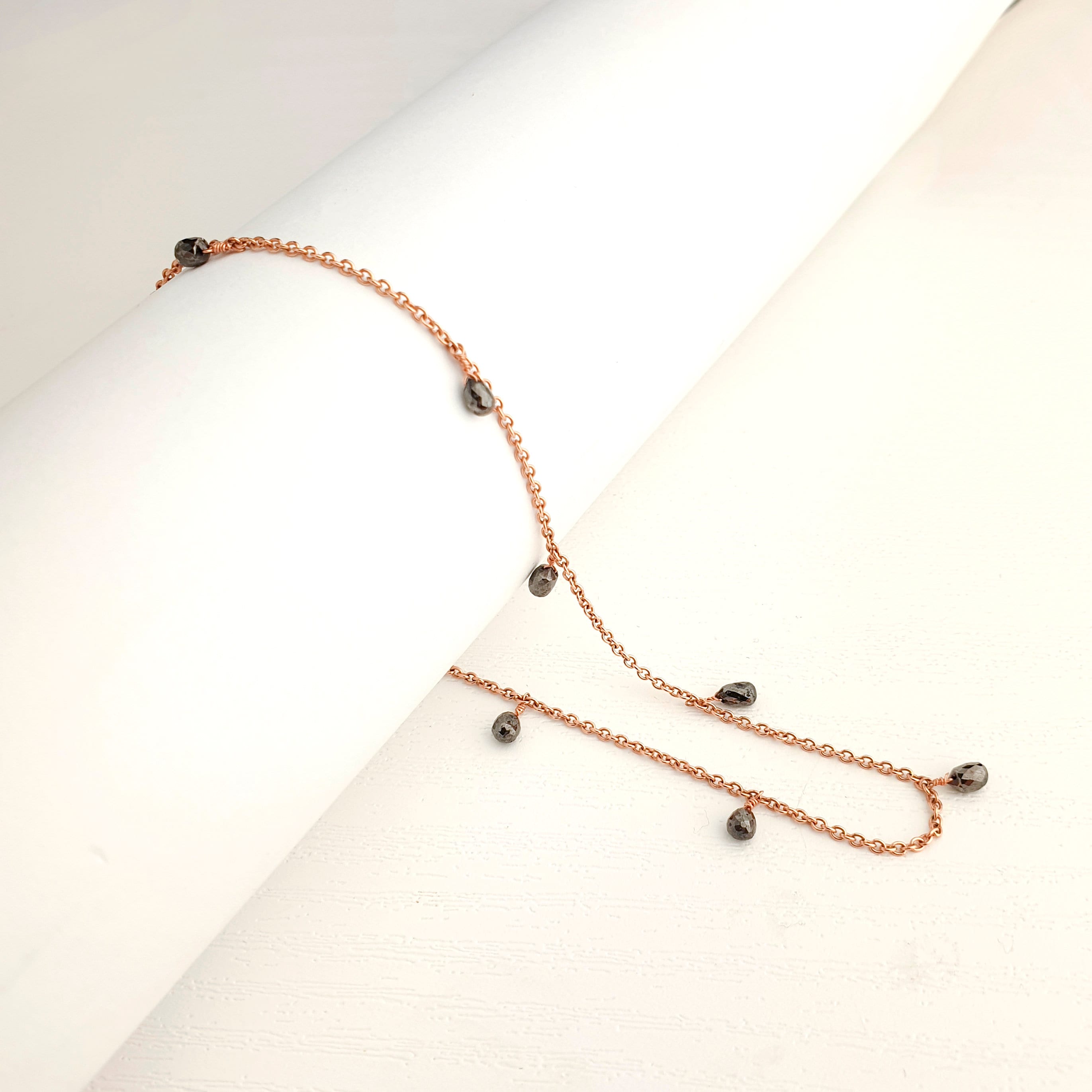Black diamond on sale ankle bracelet