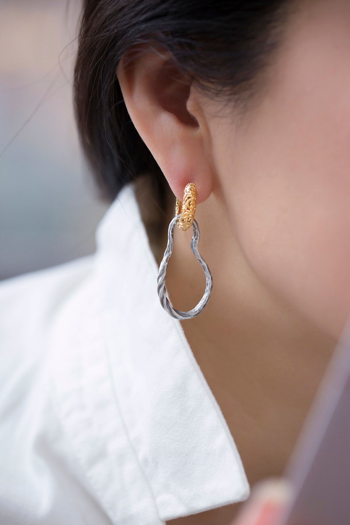 Korean earring jewelry korea silver earrings Korea kingdom  Etsy