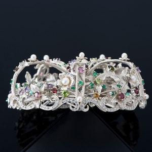 Seoul NASCHENKA Korea tiara jewelry for wedding 925 silver wedding high quality Wedding gift jewelryKorean fashion jewelry image 6