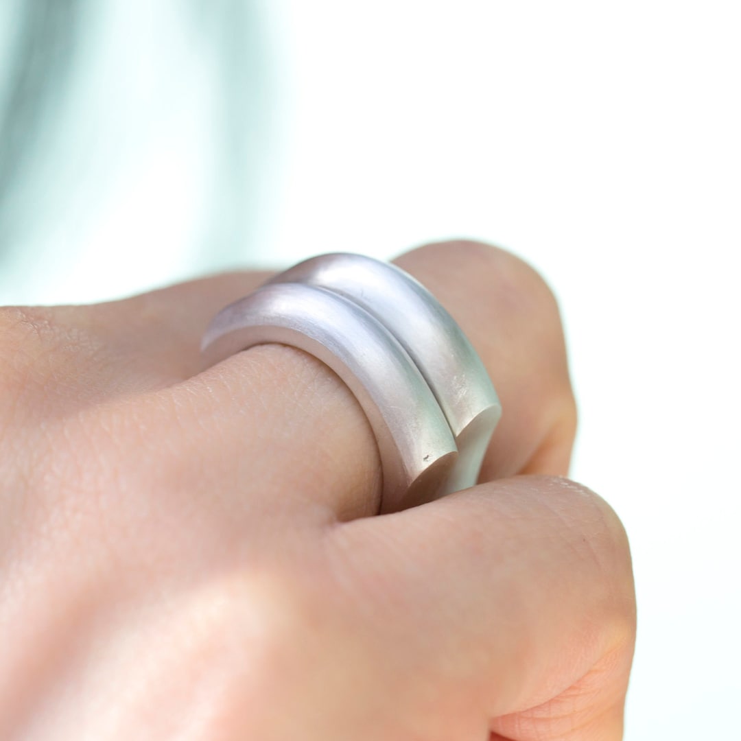 Seoul NASCHENKA Traditional Korean Hanbok Silver Rings Set Accessories