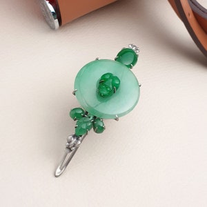 Seoul Korea Kdrama Kpop hairpin hair clip, hairpin hair grip silver with gemstone NASCHENKAKorean fashion jewelry image 10