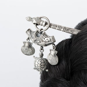Dwikkoji traditional korea hanbok hair stick earpick binyeo silver flower korea hair hanbok historical drama hair stick binyeo