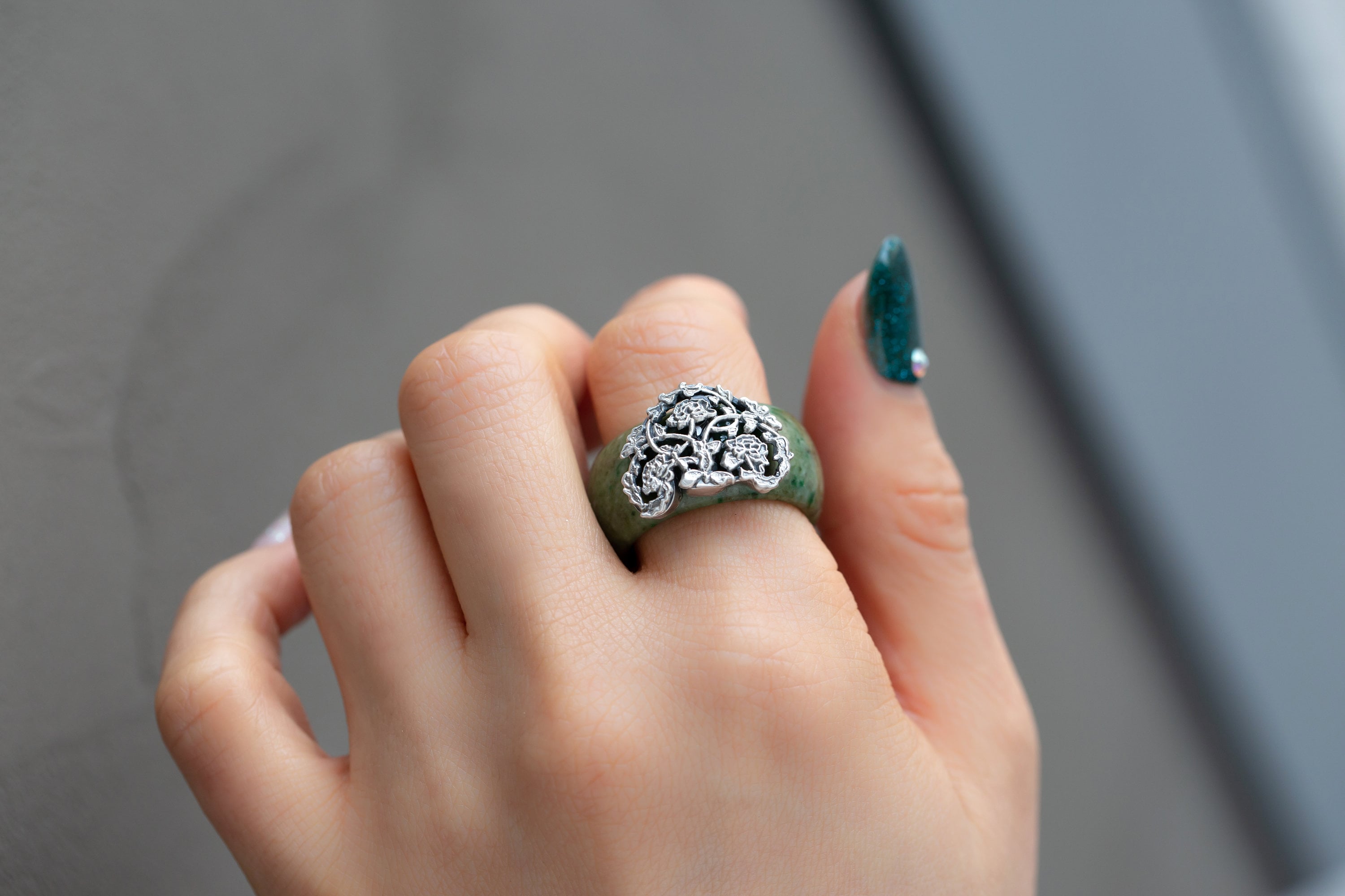 Made in Korea Jade Ring Jade Band Ring Korean Hanbok Ring Green Jade Ring jade Ring Green Jade Ring jade Ring Women Jade Band Ring Etsy Canada