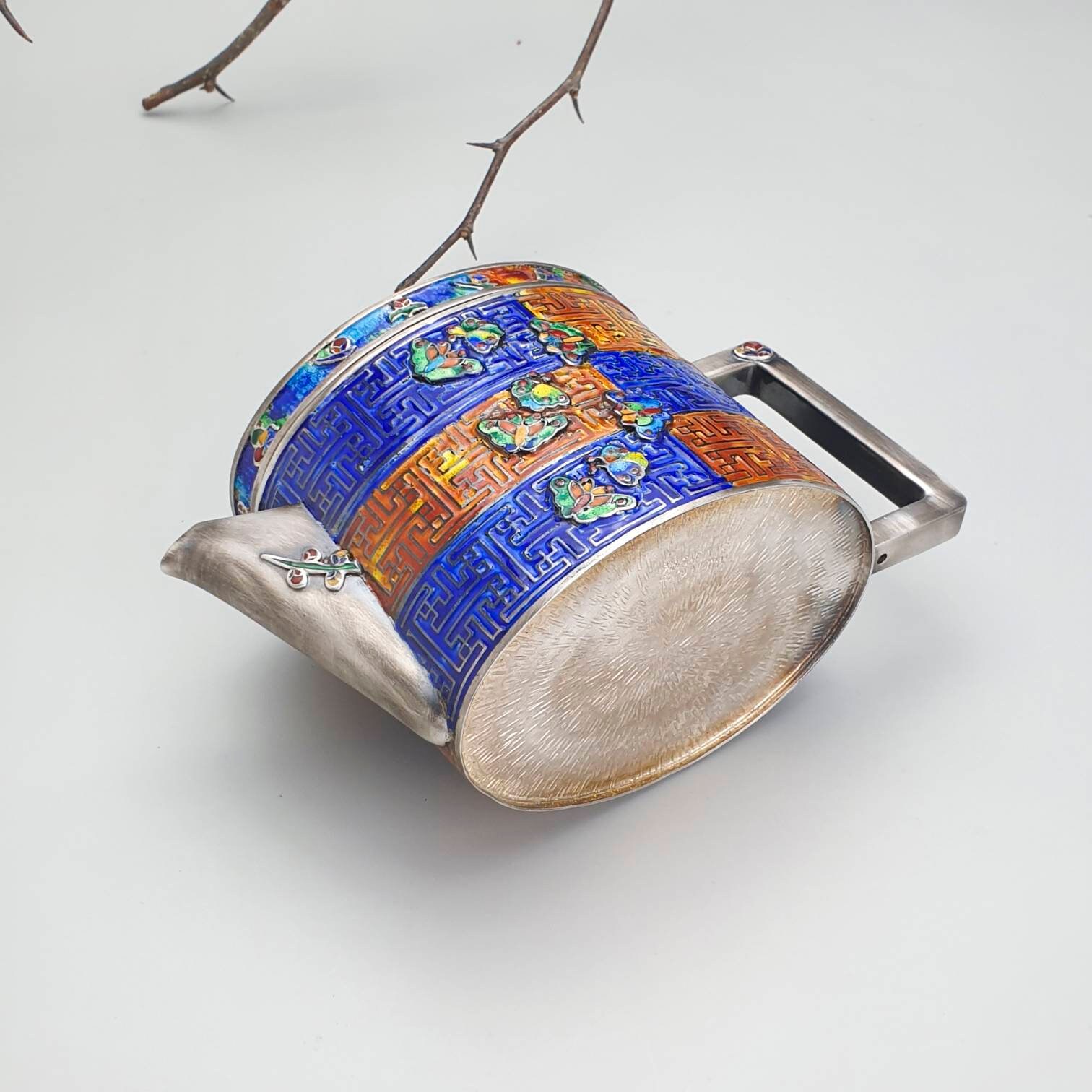 Korean silver crafted kettle and tea set water kettle Etsy