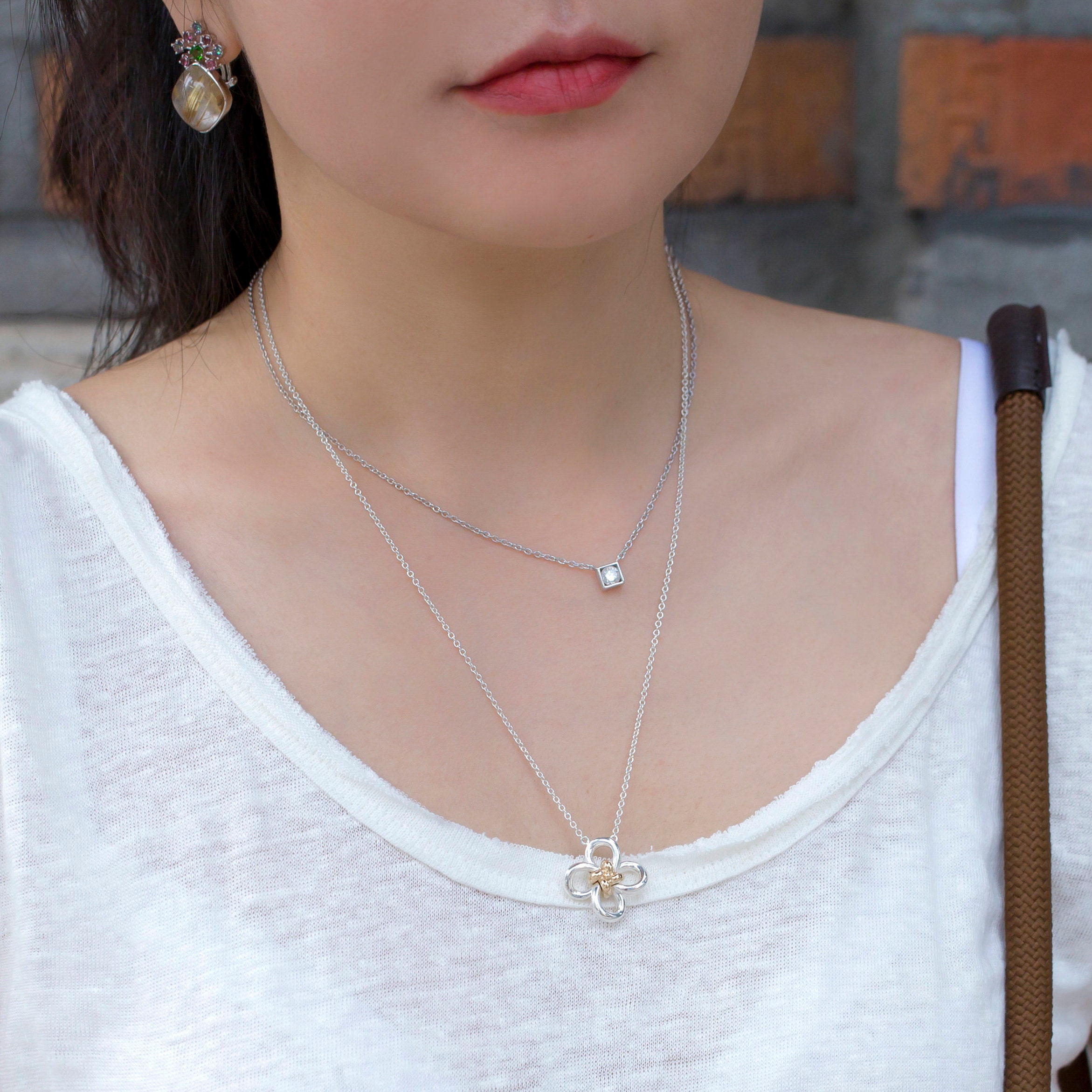 Korean Knot necklace korean jewelry silver 14K necklace Etsy