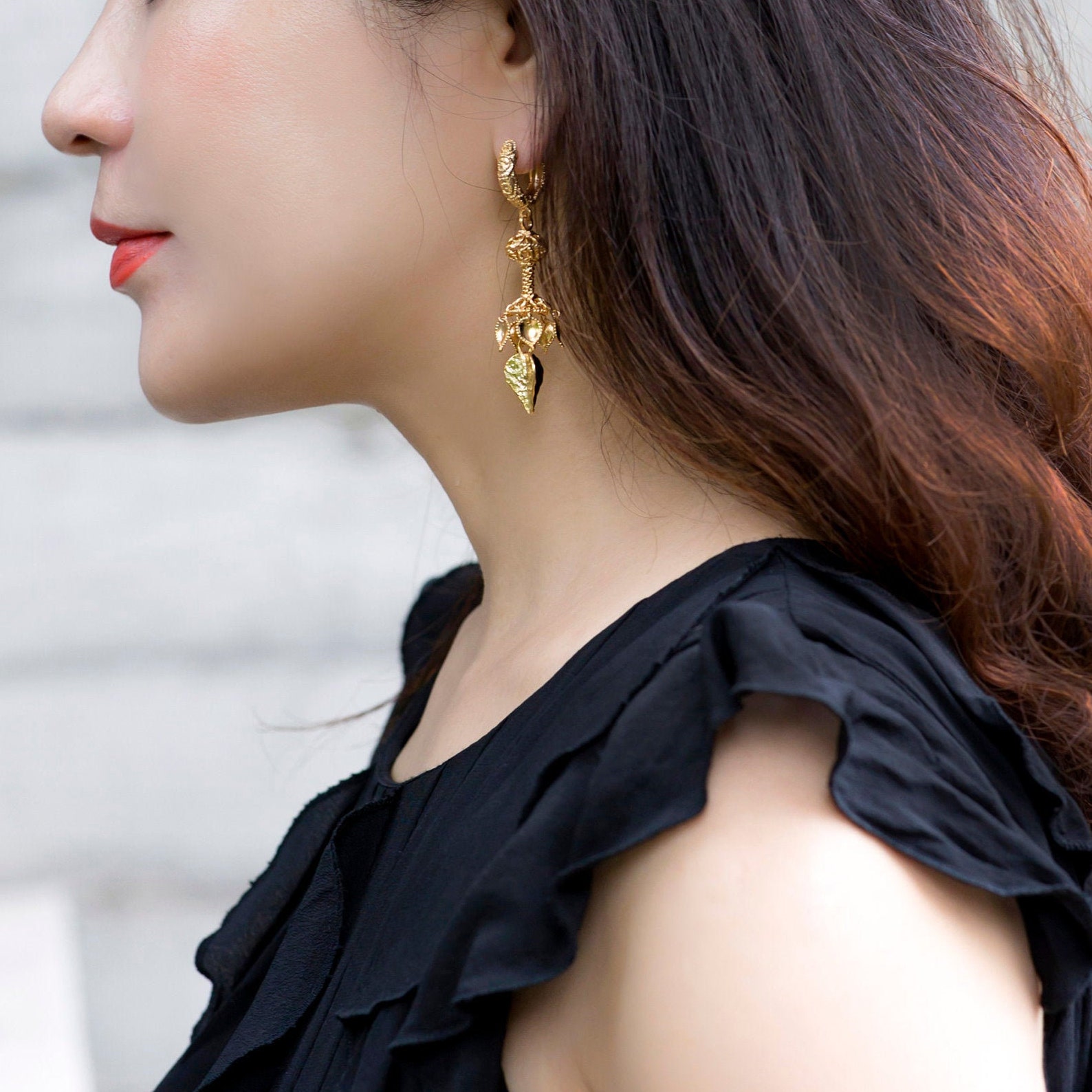 Korean dangle earrings Clearance