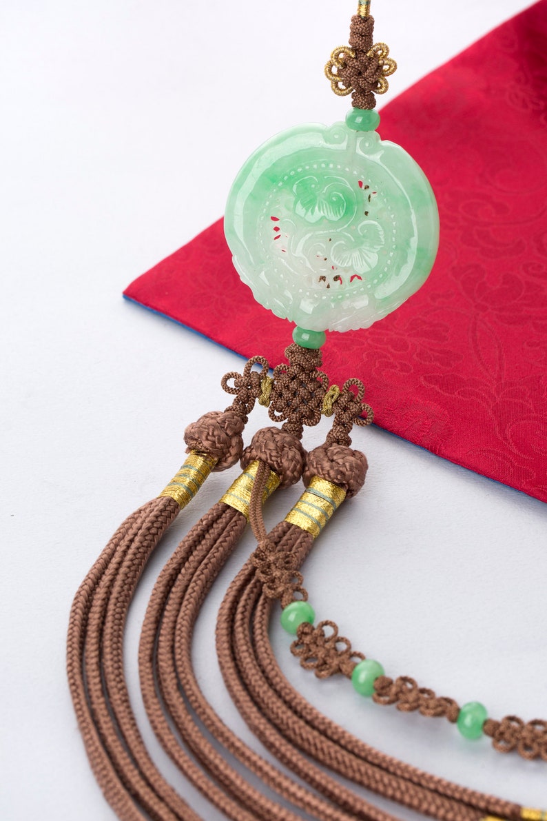 Jade Jewelry Korean Art Norigae Korea Hanbok Green Jade Etsy