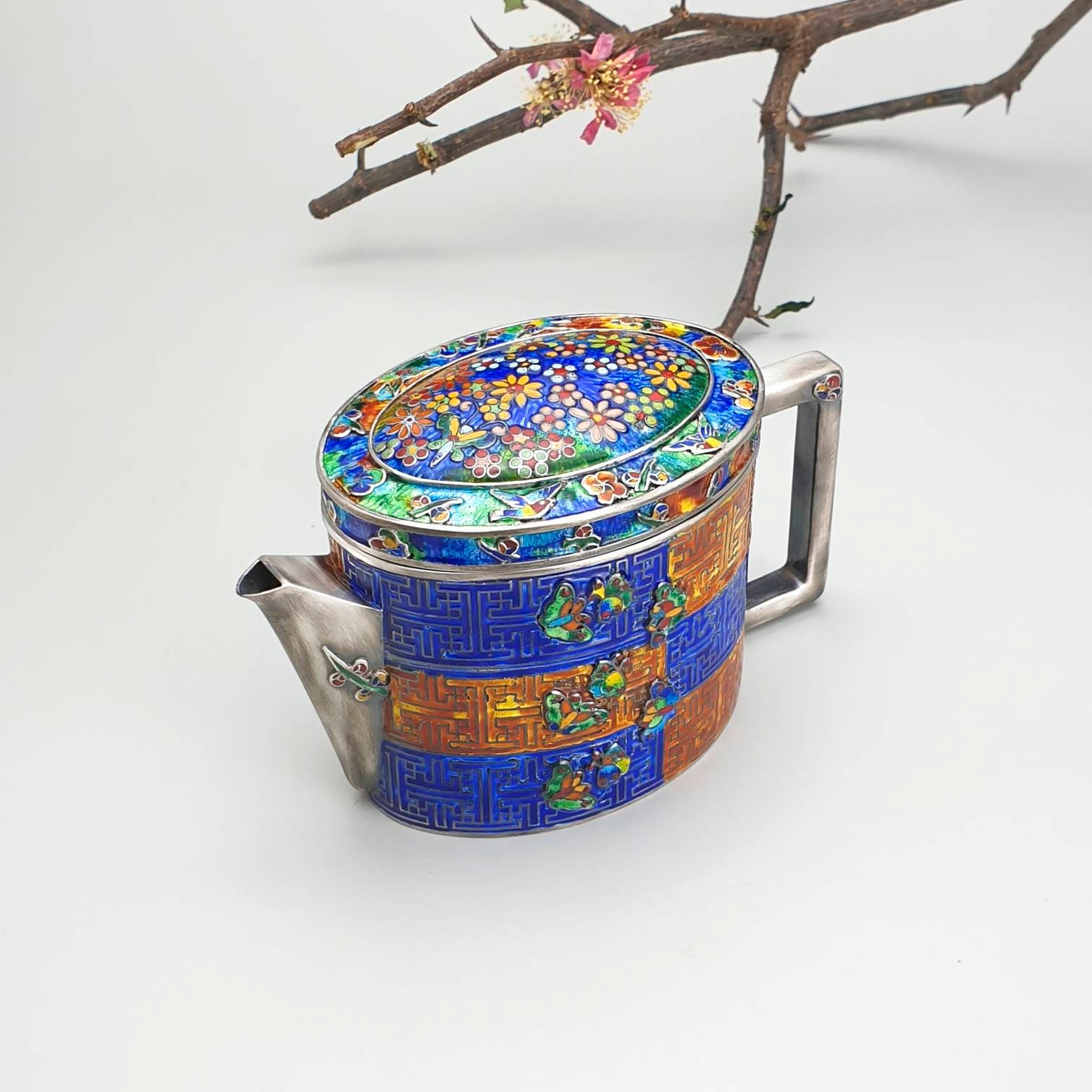 Korean silver crafted kettle and tea set water kettle Etsy