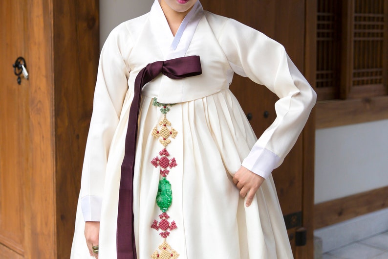 Luxus NASCHENKA Korea Hanbok lila Jade Norigae Kdrama Kculture Hanbok Ornament Norigae Korea Tassle koreanischer Schmuck Wanddekoration NASCHENKA Bild 2