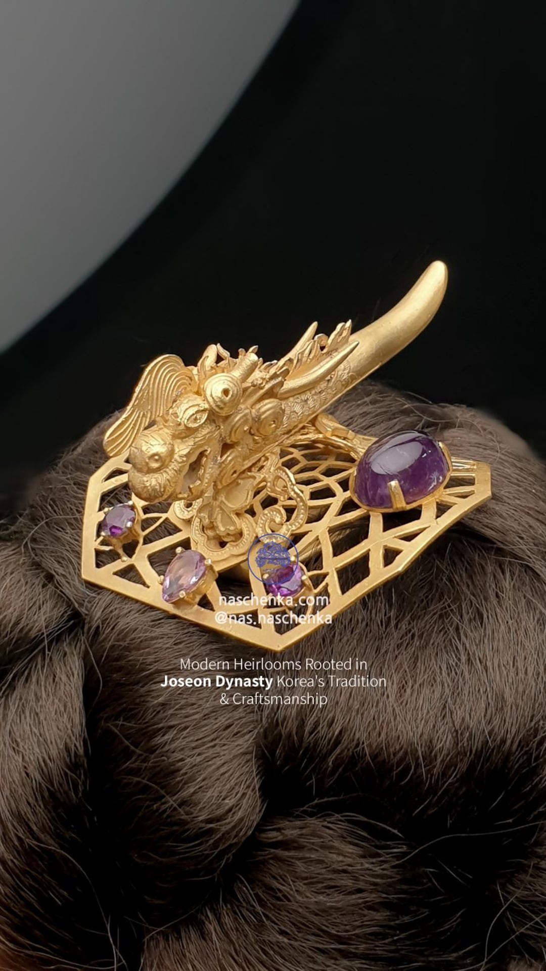 Sterling Silver Dragon Cheopji – Traditional Korean Bridal Hanbok Hair ...