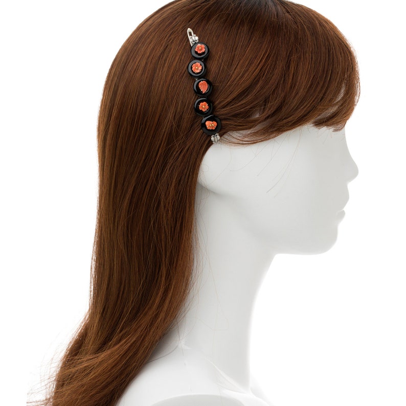 Korean hair pin hair clip korean jewelry coral hair pin Etsy