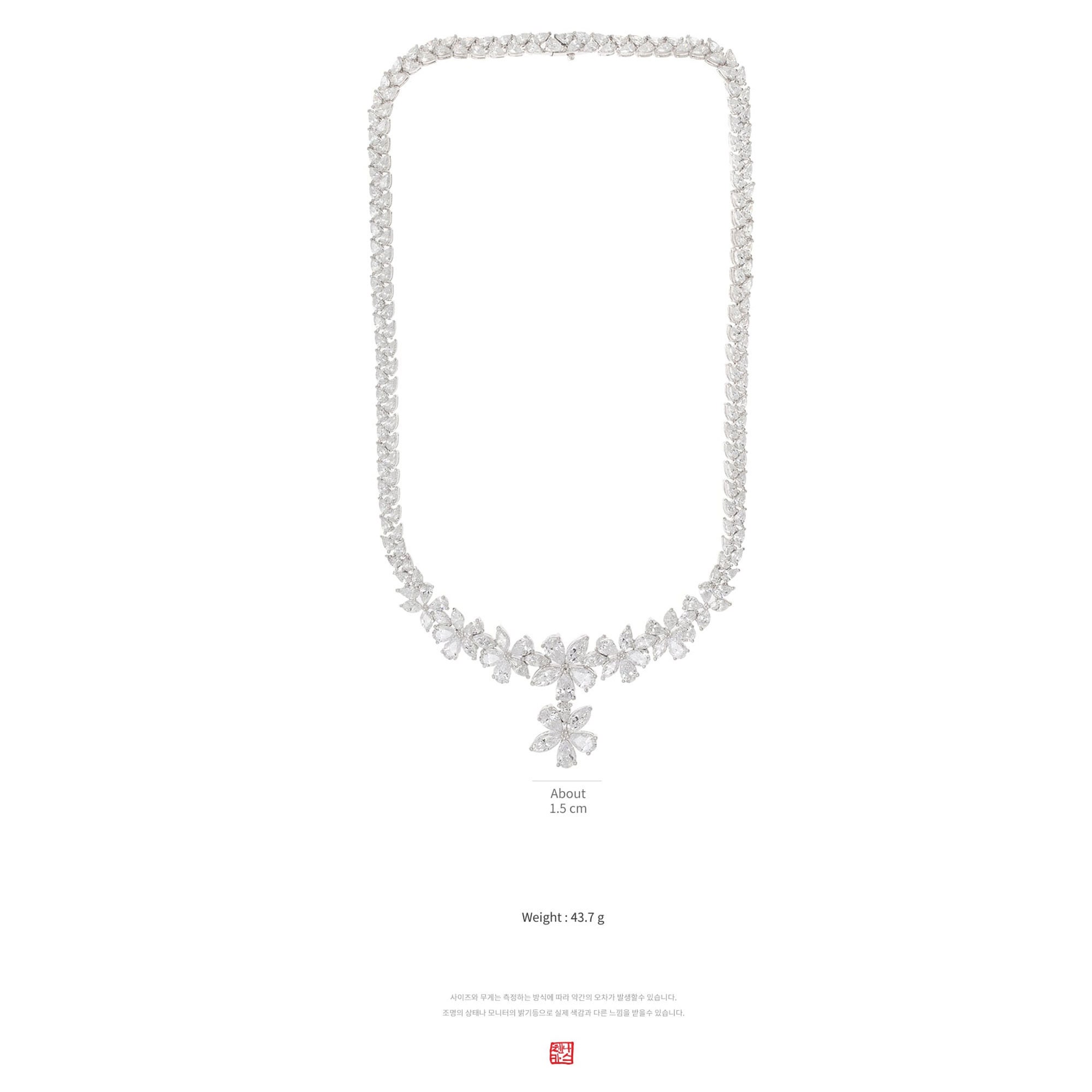 [PRIMAUTE] 韓国☆925 Silver☆Black mid flower Necklace il_1080xN.5582217013_aucg.jpg