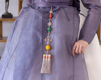 NASCHENKA Korean art,luxury korea hanbok purple jade norigae kdrama kfasion hanbok ornament norigae korea tassle  korea jewelryNASCHENKA