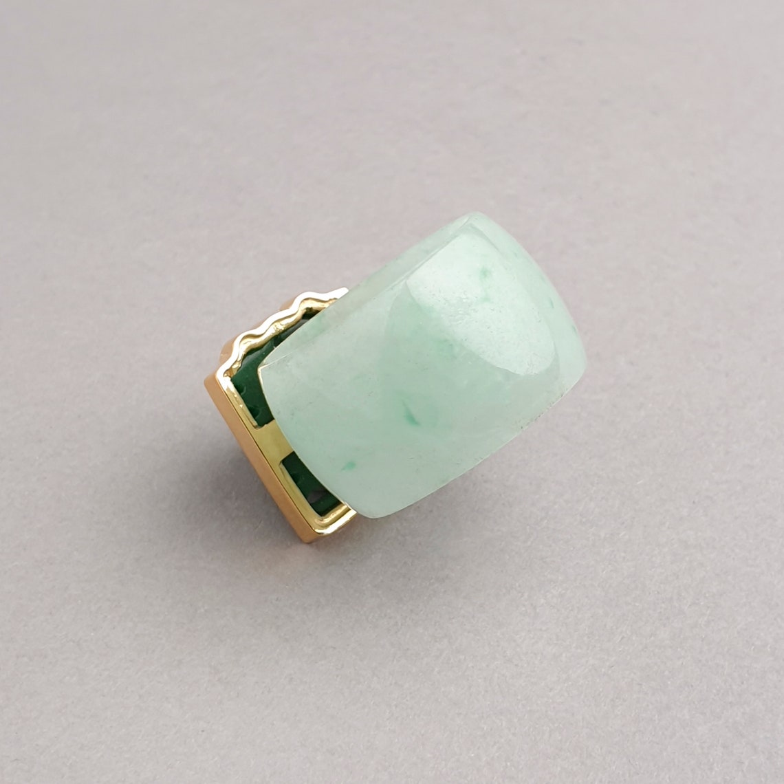 Rings Korean ring green jade ring jade ring Stone Jewelry Etsy