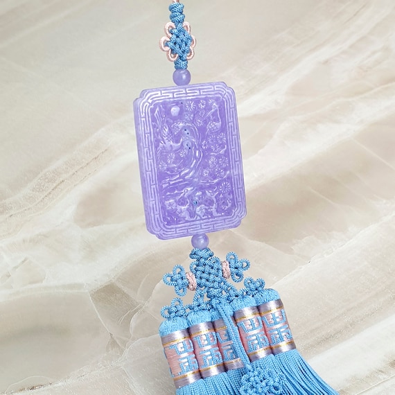 Seoul Made in Korea Korean Art luxury Korea Hanbok Purple Jade Norigae Kdrama Kculture Hanbok Ornament Norigae Korea Tassle Korea Jewelry Etsy Canada
