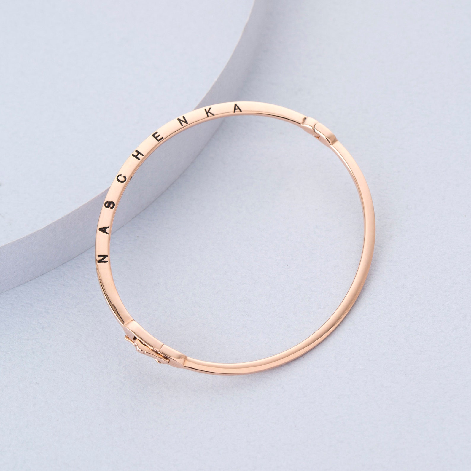 Pink gold 14K gold korea korean bracelet handmade solid gold Etsy