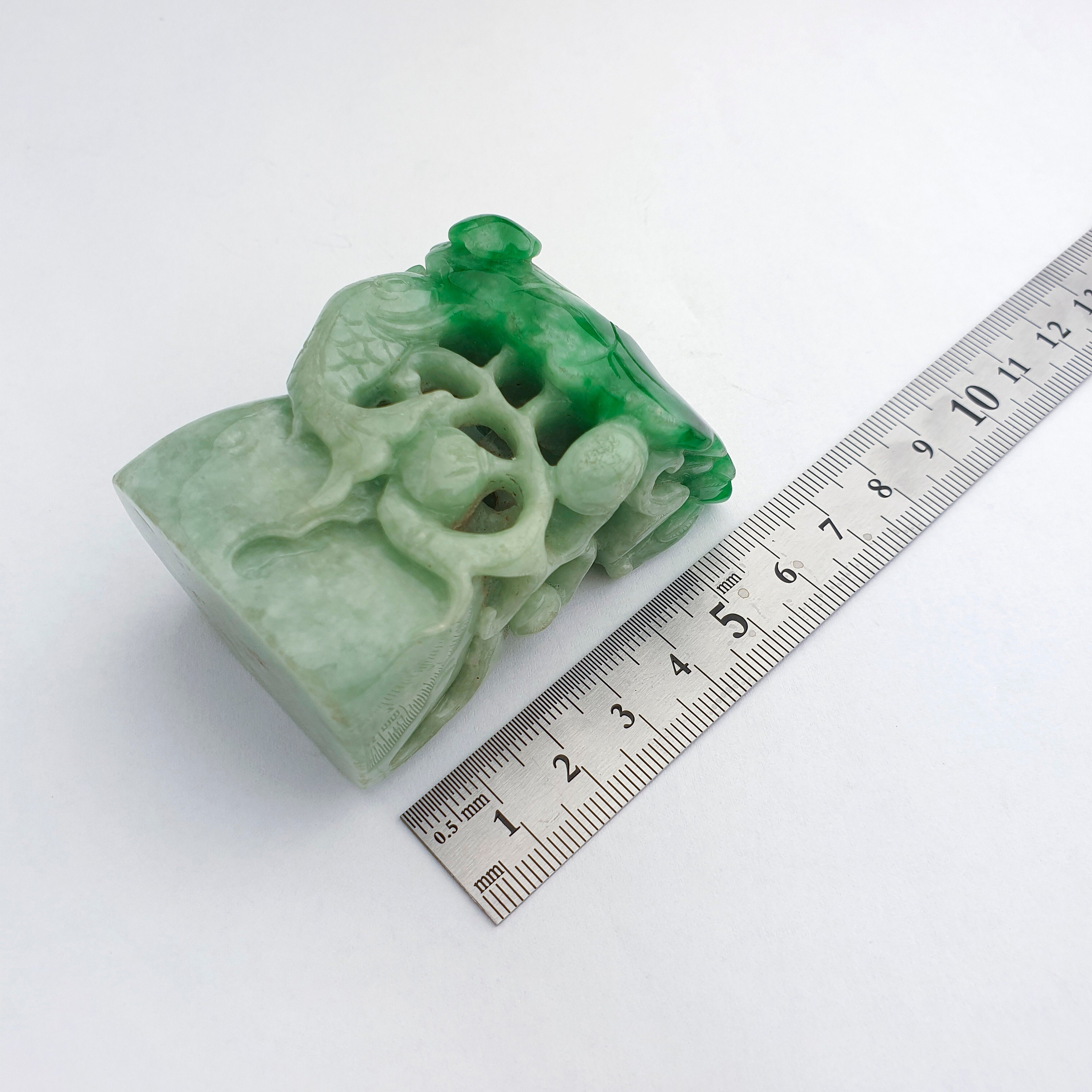 Genuine Jadeite Jade Burma jade stamp Wonderful Jade or Green Etsy