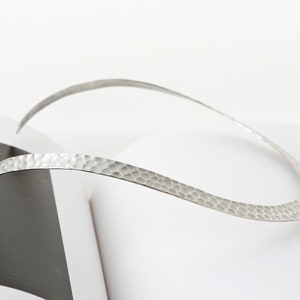 Seoul Silver choker necklace, sterling silver choker, silver collar necklace, silver choker collar, open choker, collar necklace