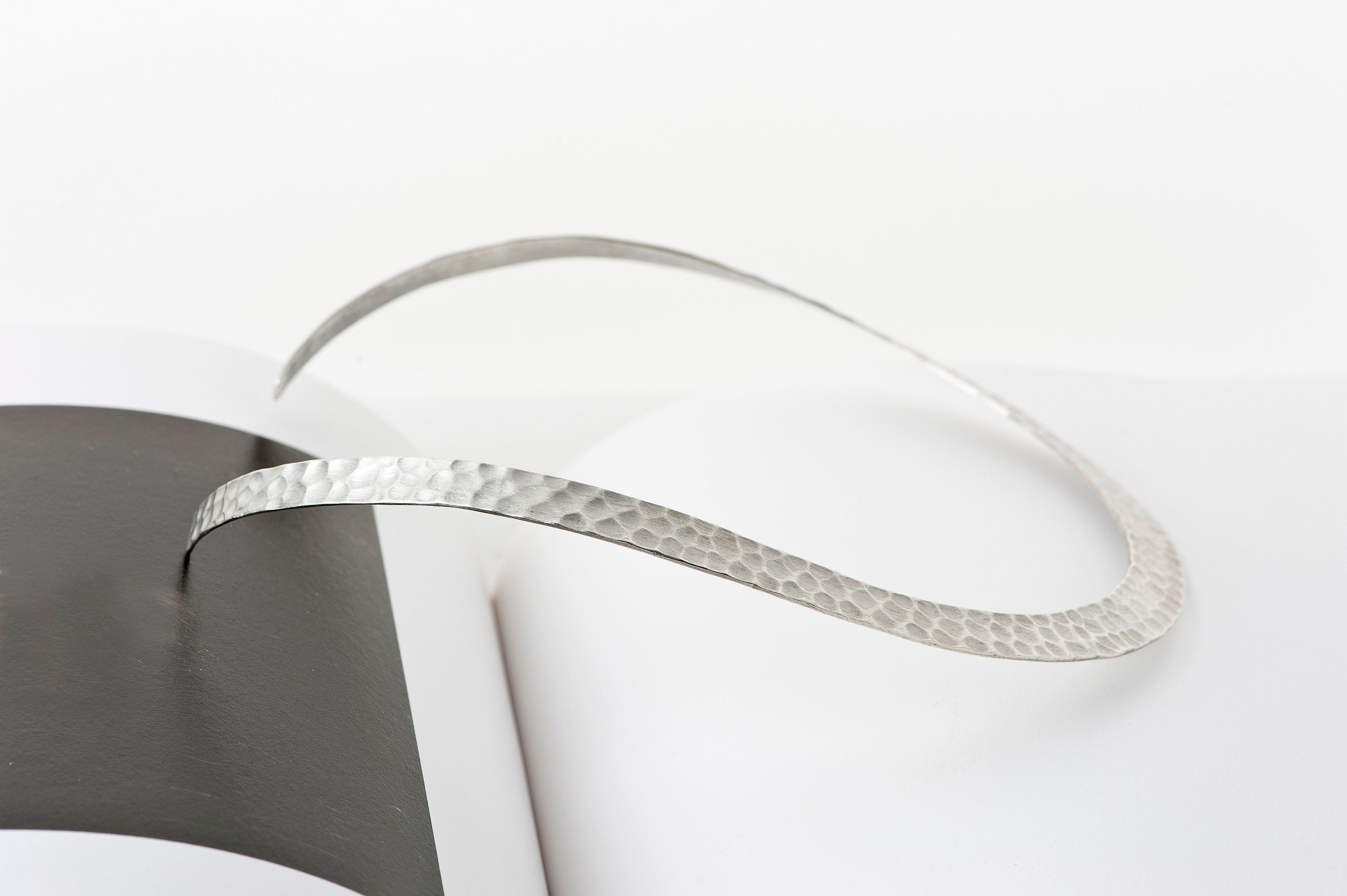 Seoul Silver choker necklace, sterling silver choker, silver collar necklace, silver choker collar, open choker, collar necklace