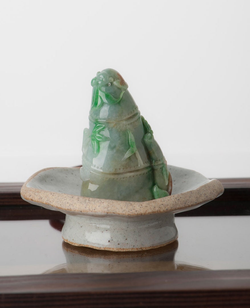 Handmade Burma Jade Home Decor, Green Stone Interior