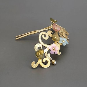 NASCHENKA hair pin kdrama, hanbok hair accessories, Korean tiara, Anniversary gifts, korean drama hair stick for hanbok, wedding gift 뒤꽂이
