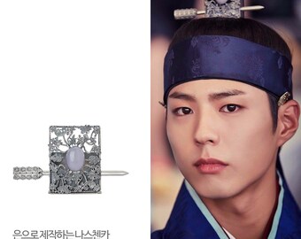 Seoul Korean art, park bo gum korean king jewelry by naschenka Joseon Jewelry Chosun Hair man's barrette AccessoriesKorean fashion jewelry