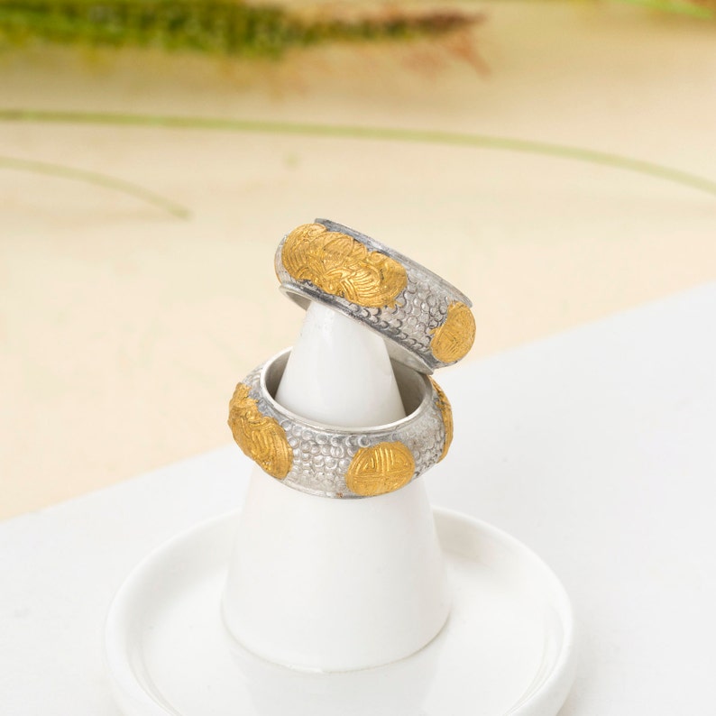 Traditional Korean Ring Set Korean Wedding Ring Engagement Etsy