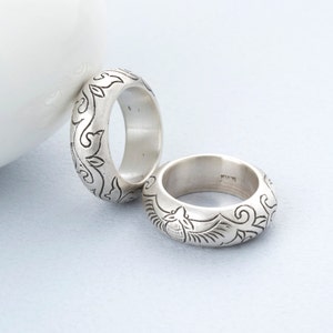 The art of Korea Hanbok Silver Rings Set: Traditional Korean Jewelry