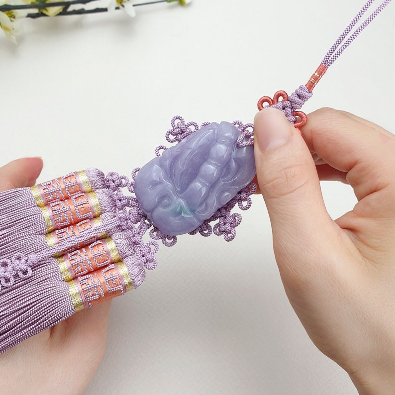 Made in Korea Jade Jewelry Korean Hanbok Silk Norigae Jade Etsy