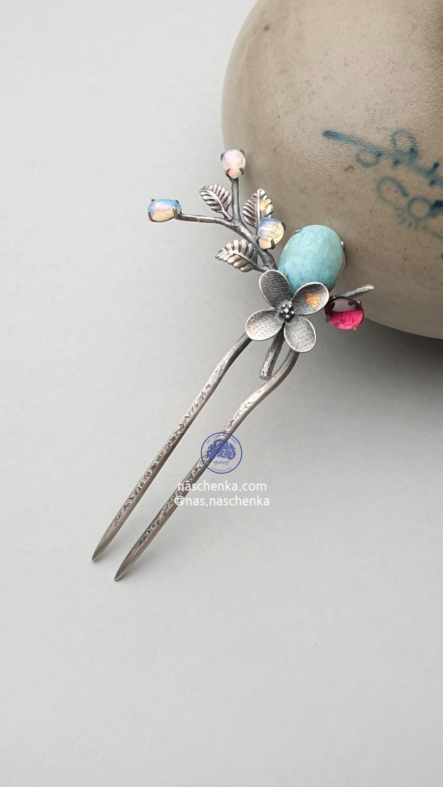 Larimar Hair Pin - Etsy display picture 3