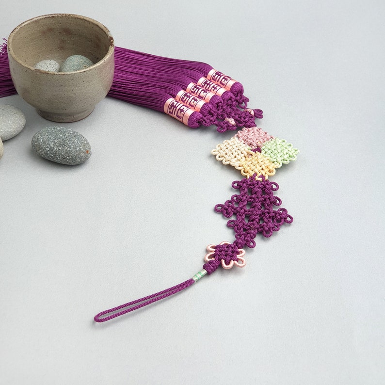 Seoul NASCHENKA traditional Korean accessories Traditional Korean silk norigae 노리개 tassels for woman hanbok , Korean wedding gift moms gift image 3