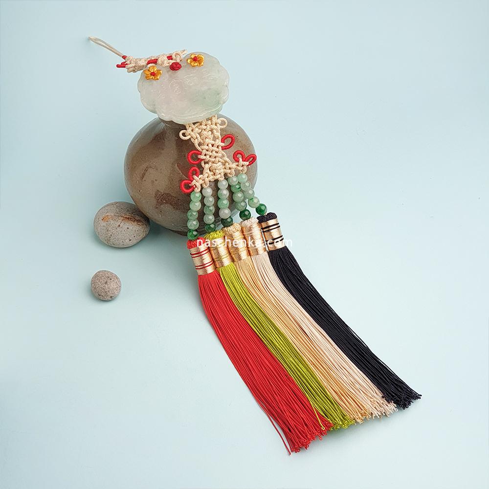 アクセサリー hananoha.nori Korea Norigae (노리개) Silk 노리개 Luxurious Jade Norigae Silk for