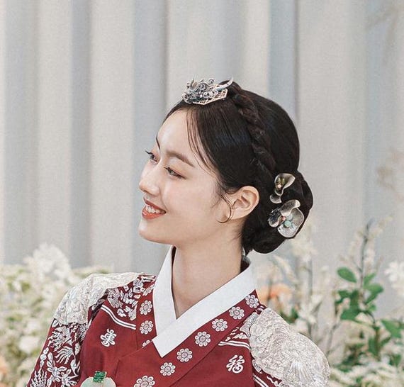 アクセサリー Densetsuno_haikankou Traditional Korean Phoenix Hairpin – Sterling Silver Hanbok Bridal