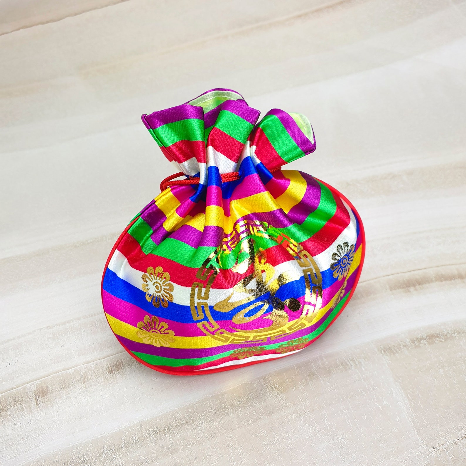 Korean Traditional Hanbok Pocket Pouch Purse 복주머니 Lucky Etsy