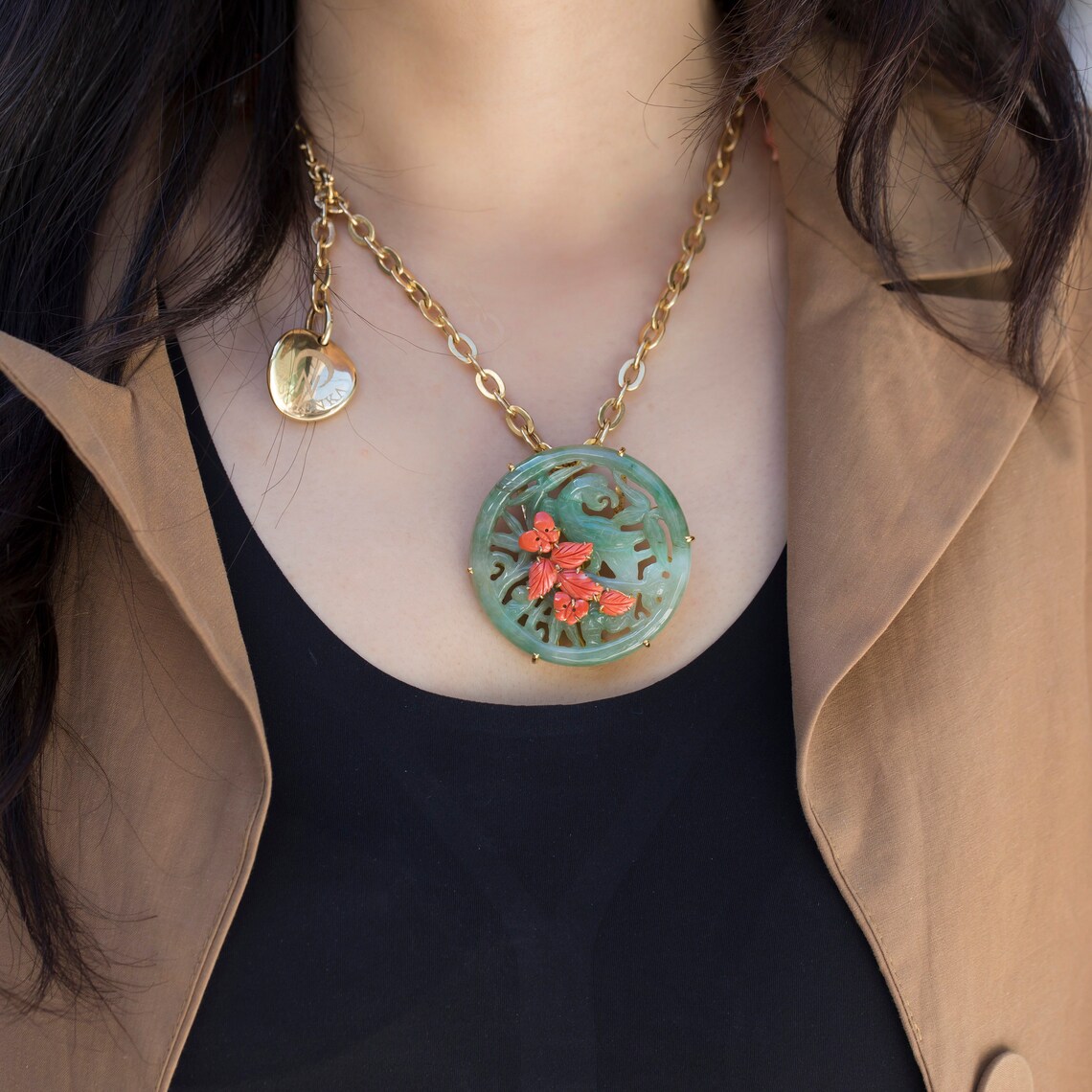 Green jade jewelry korean historical jewelry authentic jade Etsy