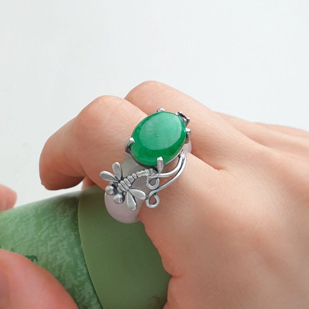 Korea Ring Silver Craft Gemstone Ring by NASCHENKA Your Size Gemstone ...