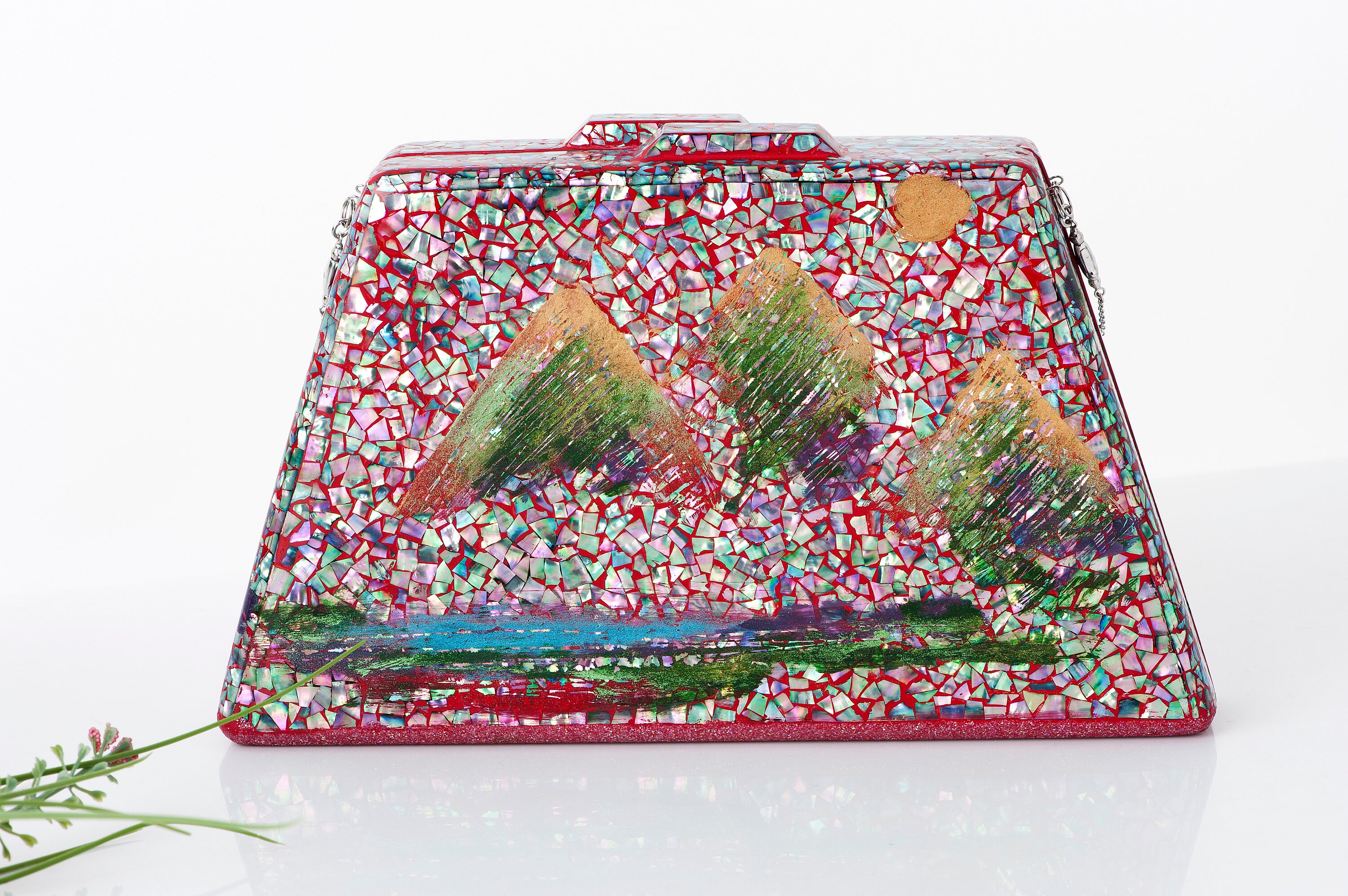 Seoul traditional Korean accessories korean hanbok Najeon Clutch BagNASCHENKAKorean fashion jewelry