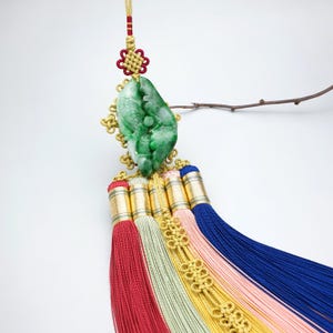 Made in Korea  Korean art,luxury korea hanbok purple silk jade norigae kdrama kfashion hanbok ornament norigae korea tassle  korea jewelry