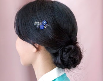 Korean hair pin , Traditional Korean Hair , korean traditional jewelry - Korean hair stick , Traditional Korean hair stick lapis dwikkoji