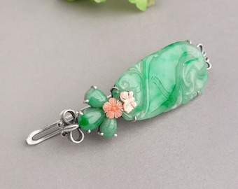 Seoul Korea Kdrama Kpop hairpin hair clip, hairpin hair grip silver with gemstone NASCHENKAKorean fashion jewelry