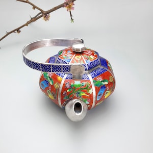 Seoul traditional Korean accessories Korean silver crafted kettle and tea set , water kettle, antique kettle,  tea kettle vintageNASCHENKA