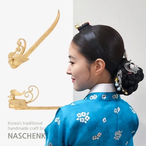 Korean traditional hanbok hair pin accessories, hanbok tiara ,Korea pheonix Queen hair jewelry, Joseon Jewelry Chosun Joseon Accessories