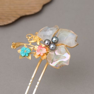 Korean traditional queen hair slide Korean drama hair stick for hanbok hair accessories